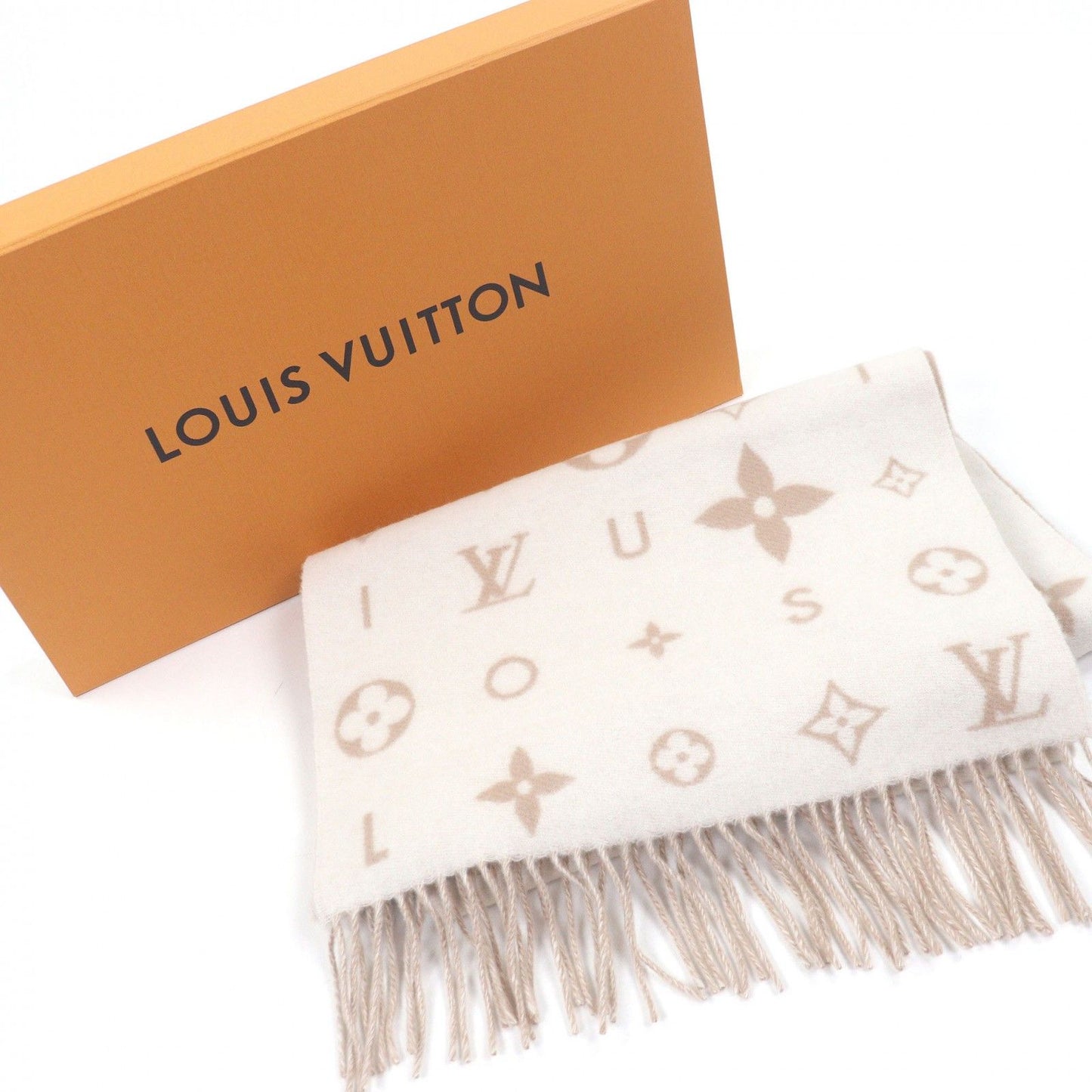 Louis Vuitton Scarf Reykjavik Cloud Cashmere 100% Beige — view 2