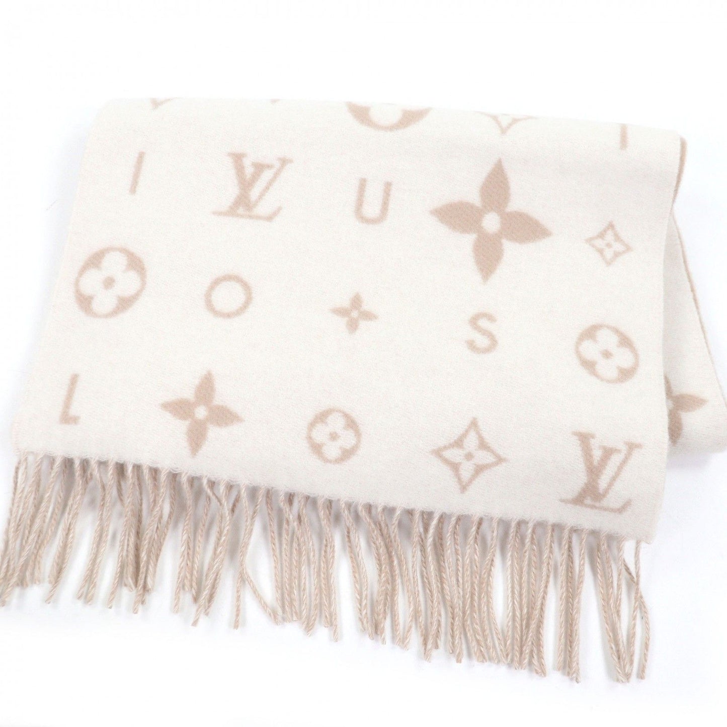 Louis Vuitton Scarf Reykjavik Cloud Cashmere 100% Beige