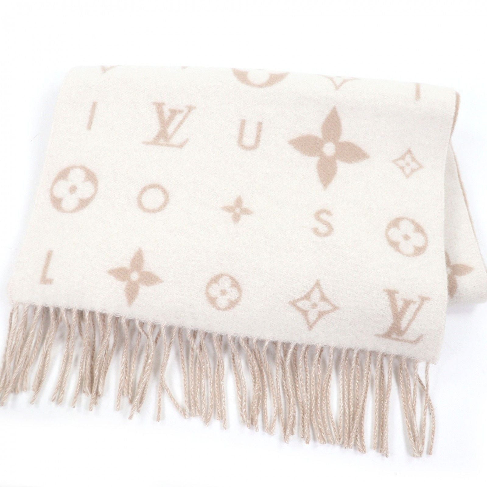 Louis Vuitton Scarf Reykjavik Cloud Cashmere 100% Beige