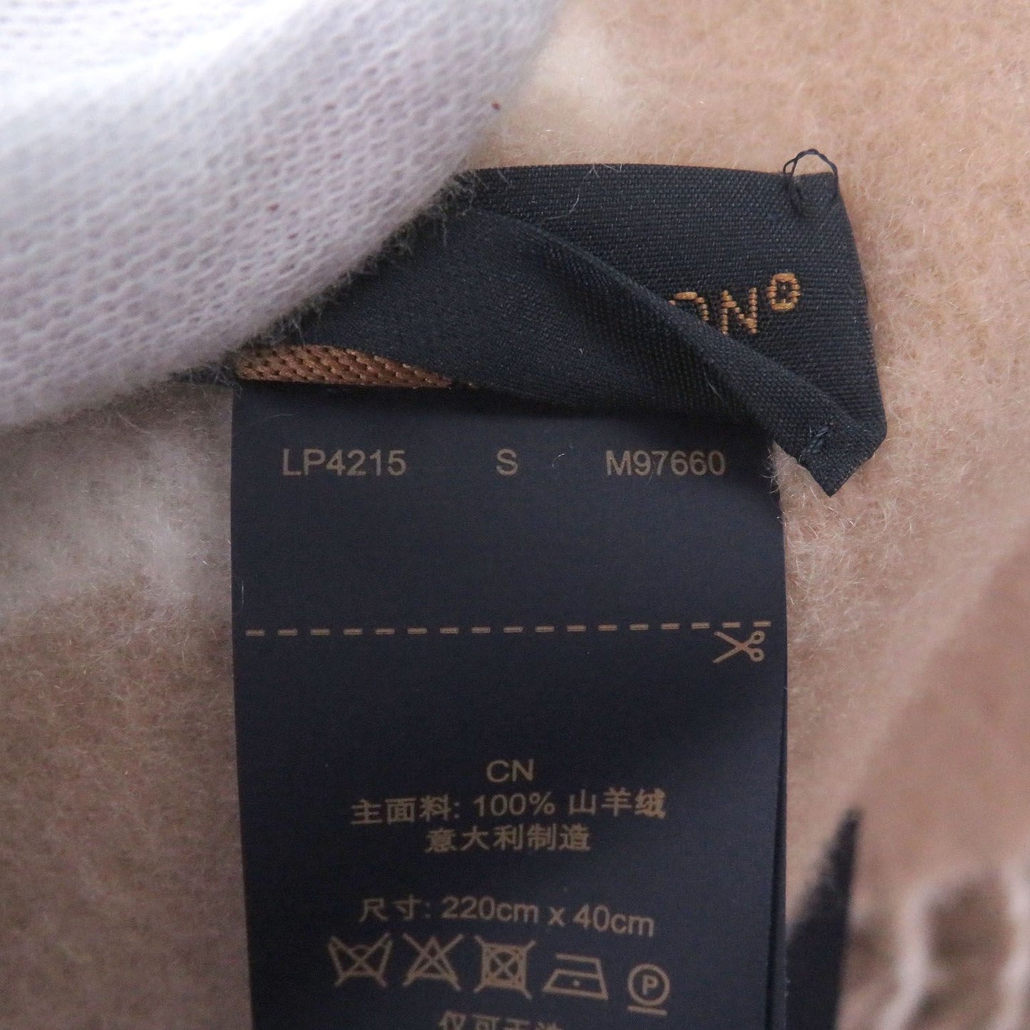 Louis Vuitton Scarf Reykjavik Cloud Cashmere 100% Beige — view 8