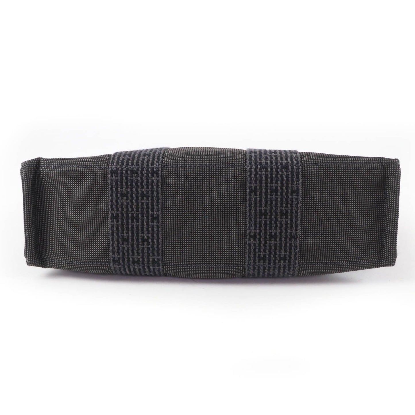 Hermes Her Line PM Key with Cadena Series Canvas Tote Gray — view 3