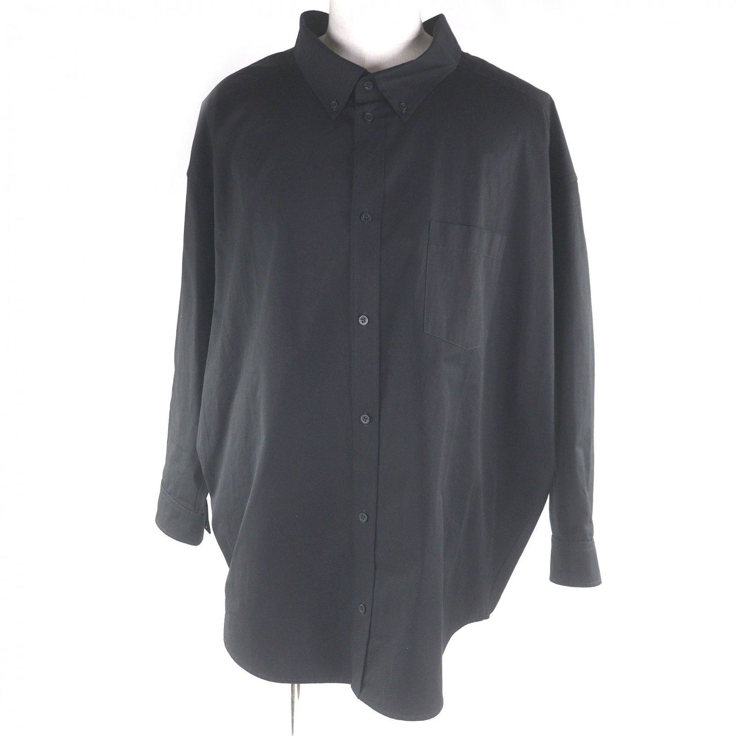 Balenciaga Cotton 100% Back Logo Oversized Button Down Jacket Long Sleeve Shirt