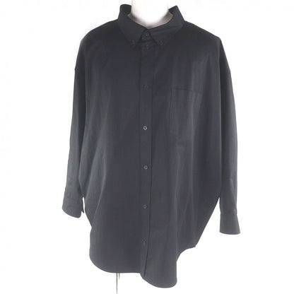 Balenciaga Cotton 100% Back Logo Oversized Button Down Jacket Long Sleeve Shirt