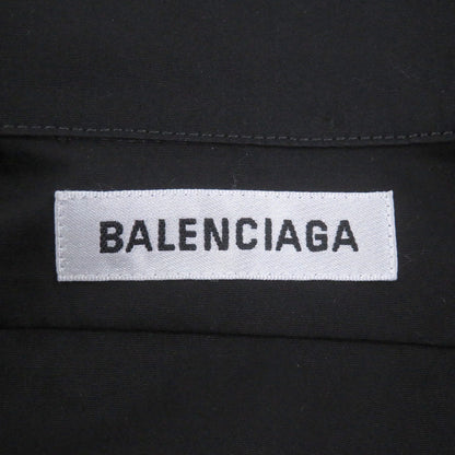 Balenciaga Cotton 100% Back Logo Oversized Button Down Jacket Long Sleeve Shirt — view 7