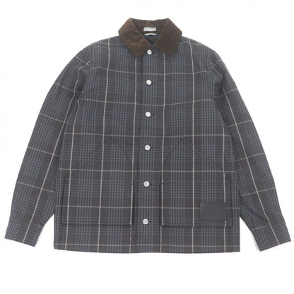 Dior Homme Plaid Collar Corduroy Coveralls Jacket Gray 44