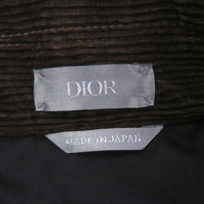Dior Homme Plaid Collar Corduroy Coveralls Jacket Gray 44 — view 7