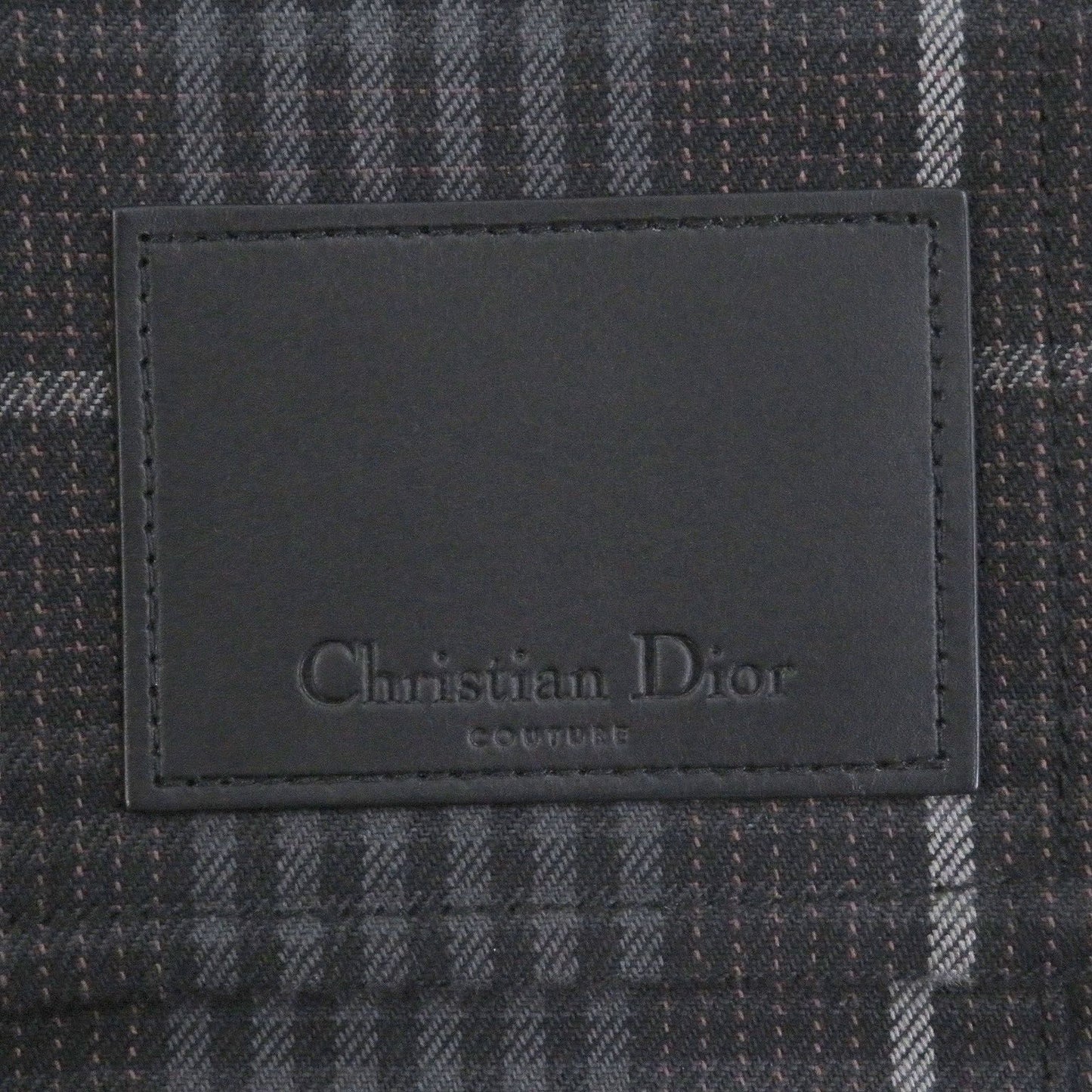 Dior Homme Plaid Collar Corduroy Coveralls Jacket Gray 44 — view 6