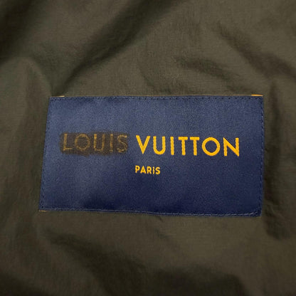 Louis Vuitton Monogram Flower Quilted Double Zip Up Jacket Gray Black 50 — view 9