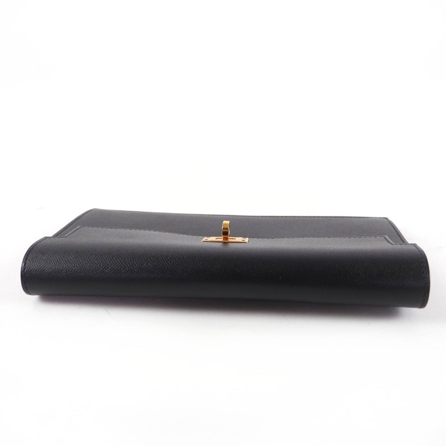 Hermes Kelly Pocket Long Veau Epsom Gold Wallet Black — view 5