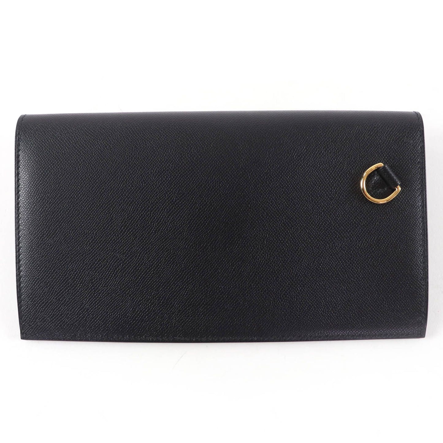 Hermes Kelly Pocket Long Veau Epsom Gold Wallet Black — view 3