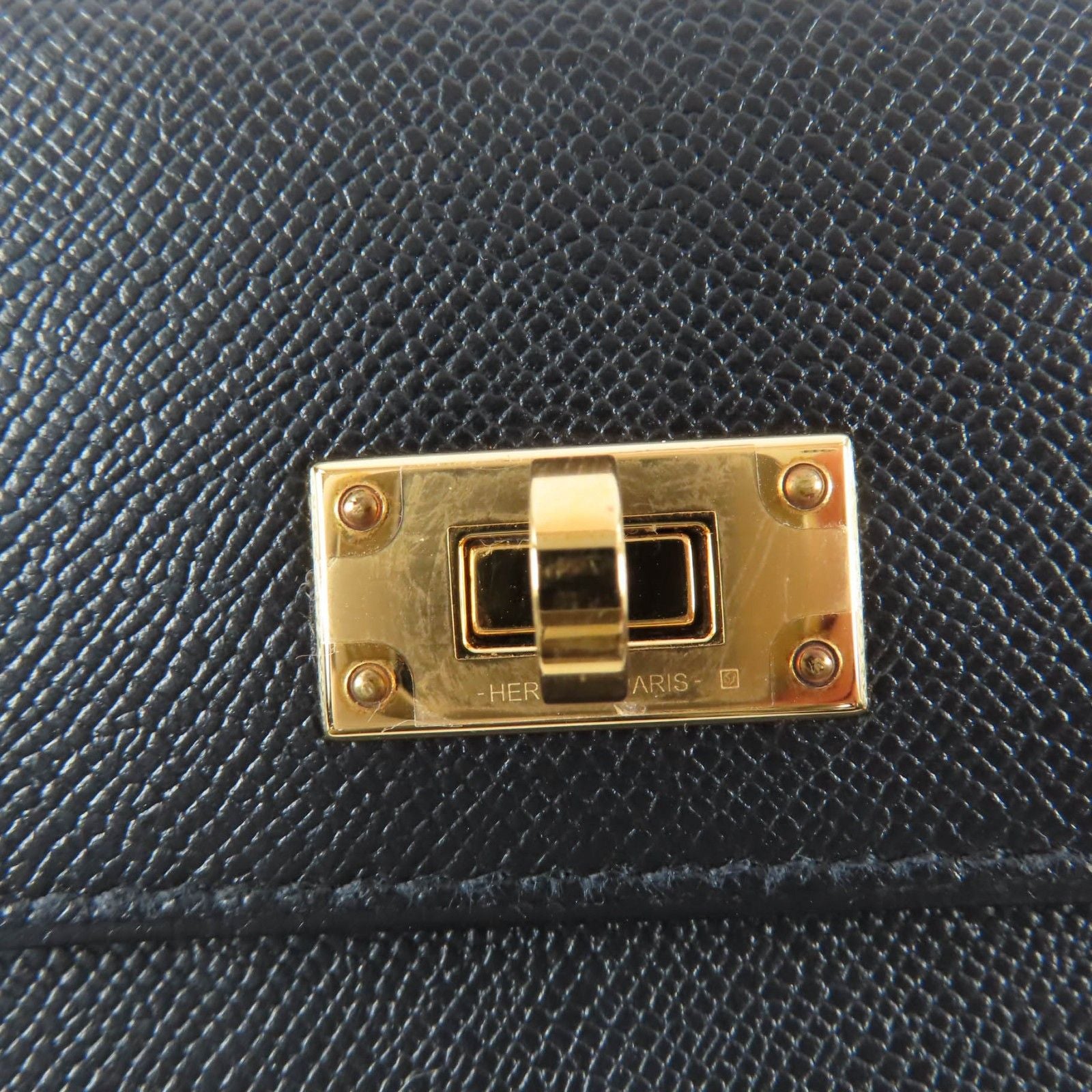 Hermes Kelly Pocket Long Veau Epsom Gold Wallet Black — view 8