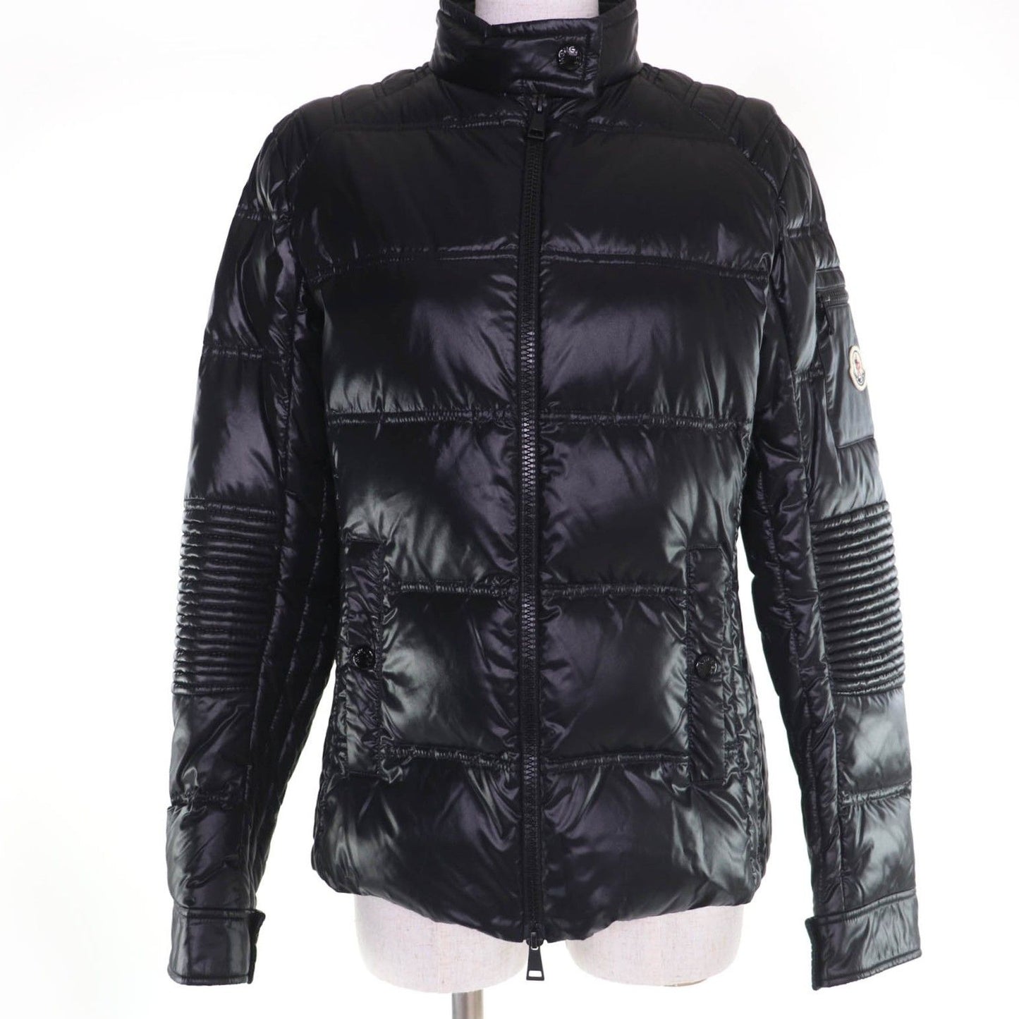 Moncler Sangatte Logo Patch Zip Up Jacket Black 3
