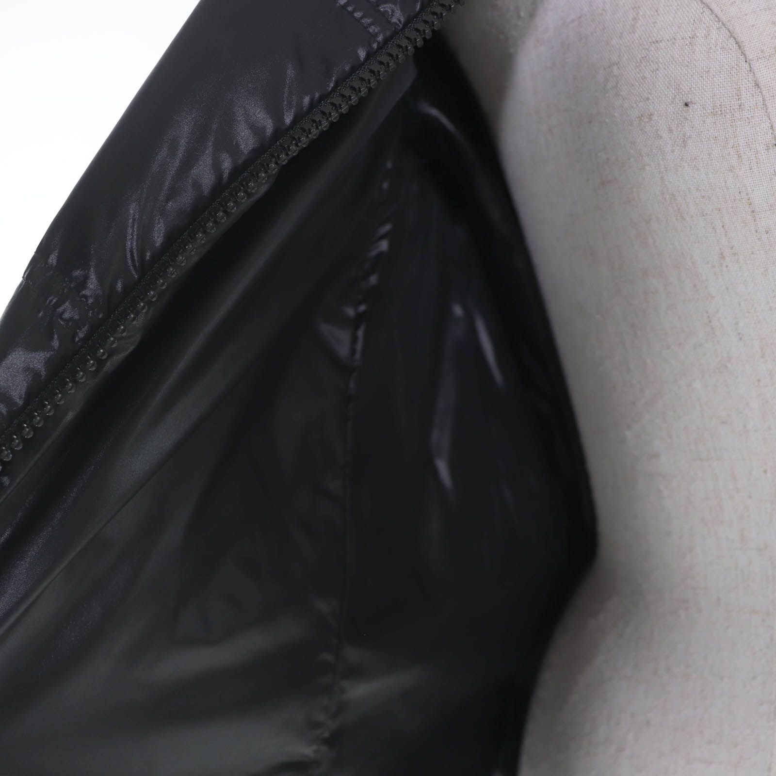 Moncler Sangatte Logo Patch Zip Up Jacket Black 3 — view 5