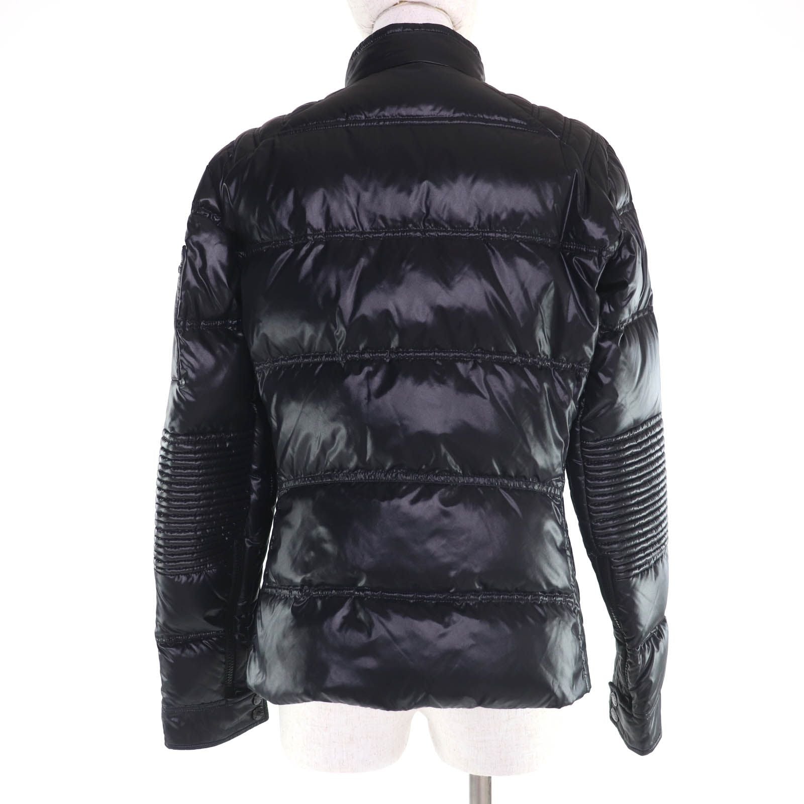 Moncler Sangatte Logo Patch Zip Up Jacket Black 3 — view 3