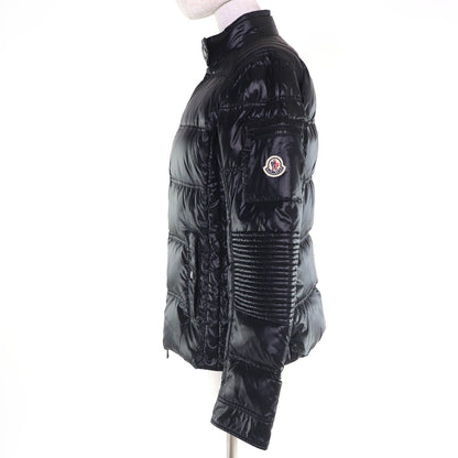 Moncler Sangatte Logo Patch Zip Up Jacket Black 3 — view 2