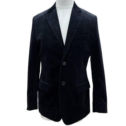 Dior Homme Velour Logo Button Single Jacket Tailored Black 48