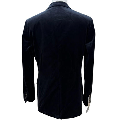 Dior Homme Velour Logo Button Single Jacket Tailored Black 48 — view 4