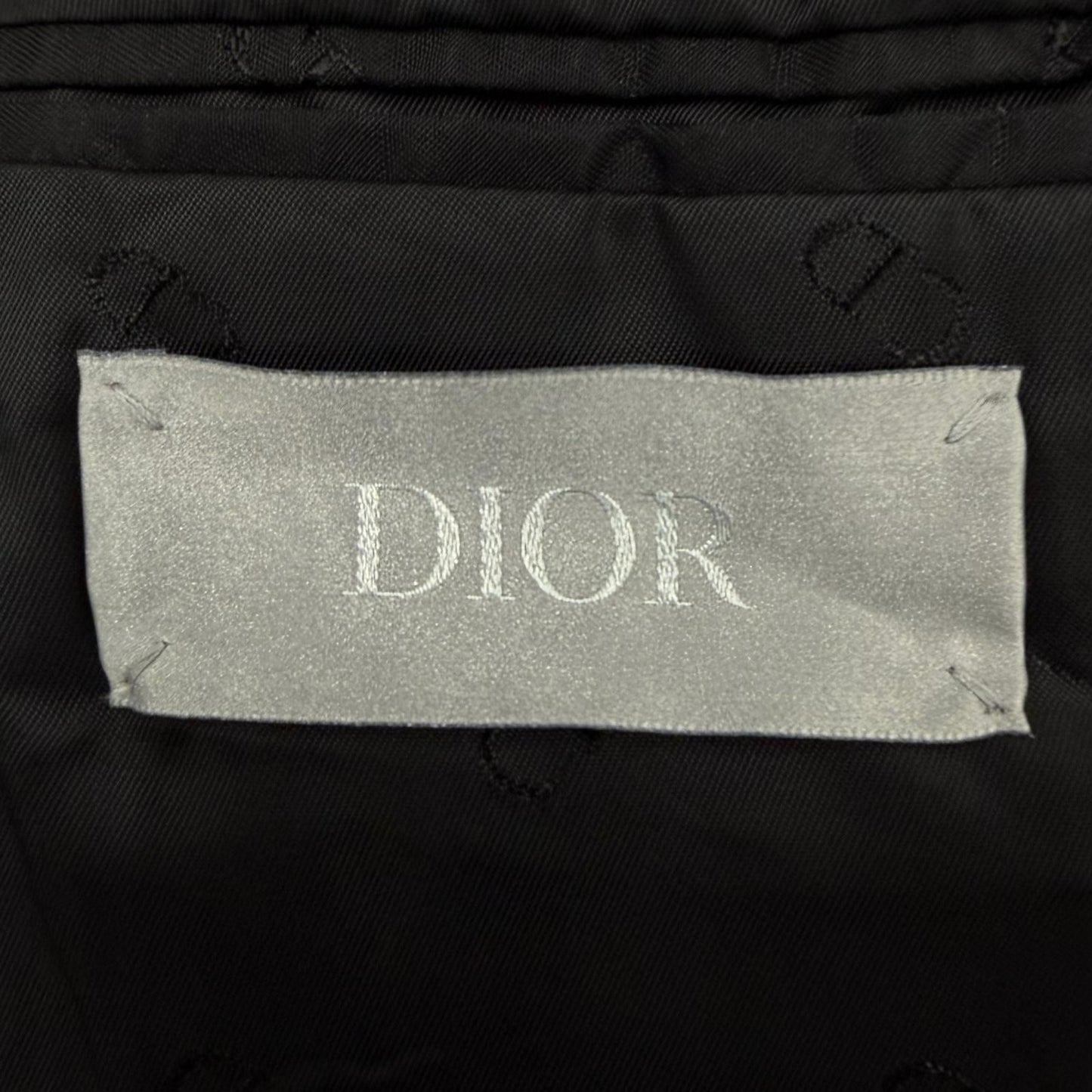 Dior Homme Velour Logo Button Single Jacket Tailored Black 48 — view 7