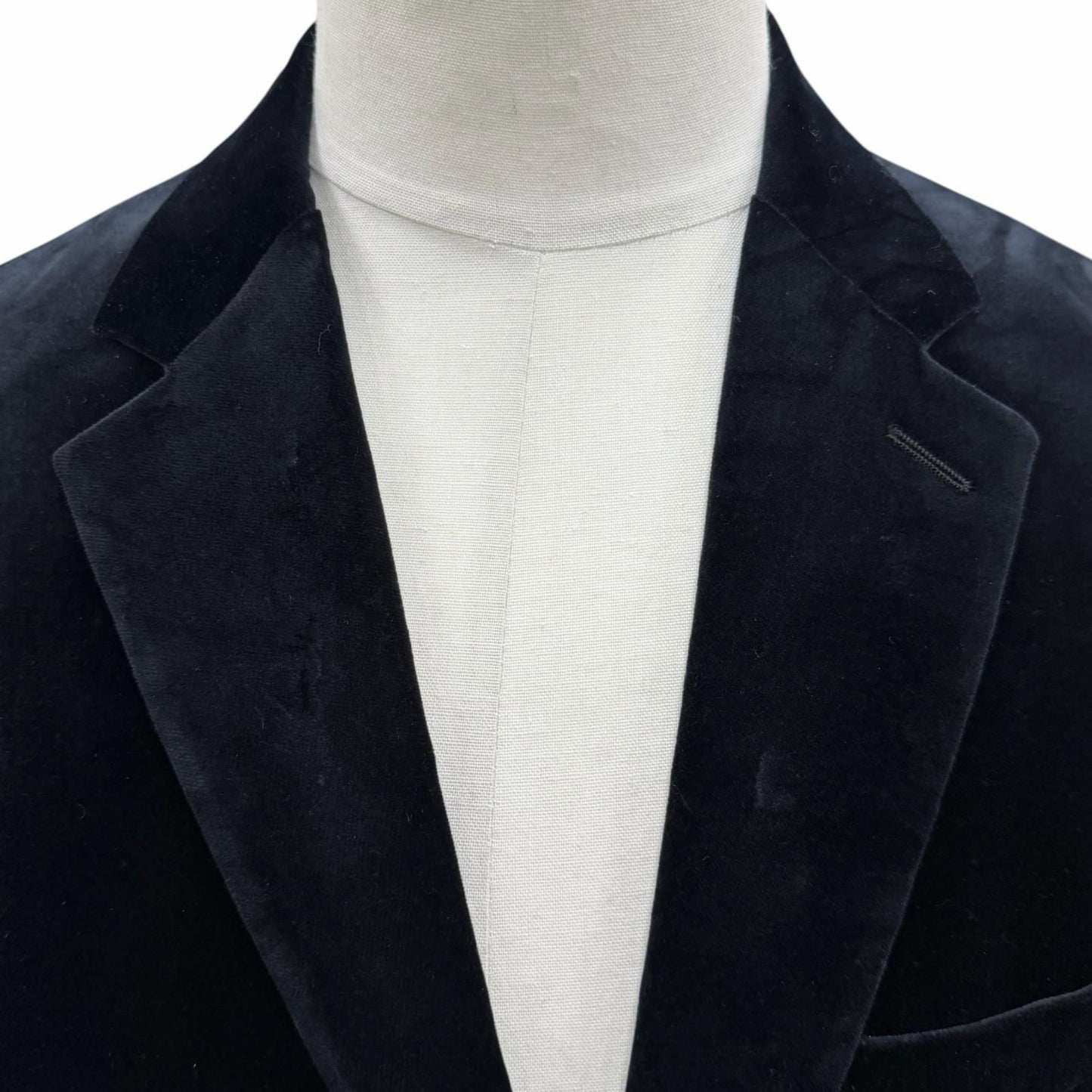 Dior Homme Velour Logo Button Single Jacket Tailored Black 48 — view 2