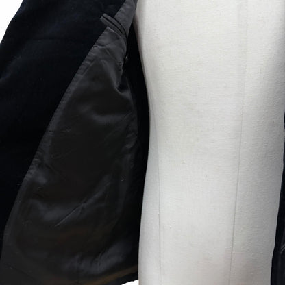 Dior Homme Velour Logo Button Single Jacket Tailored Black 48 — view 5