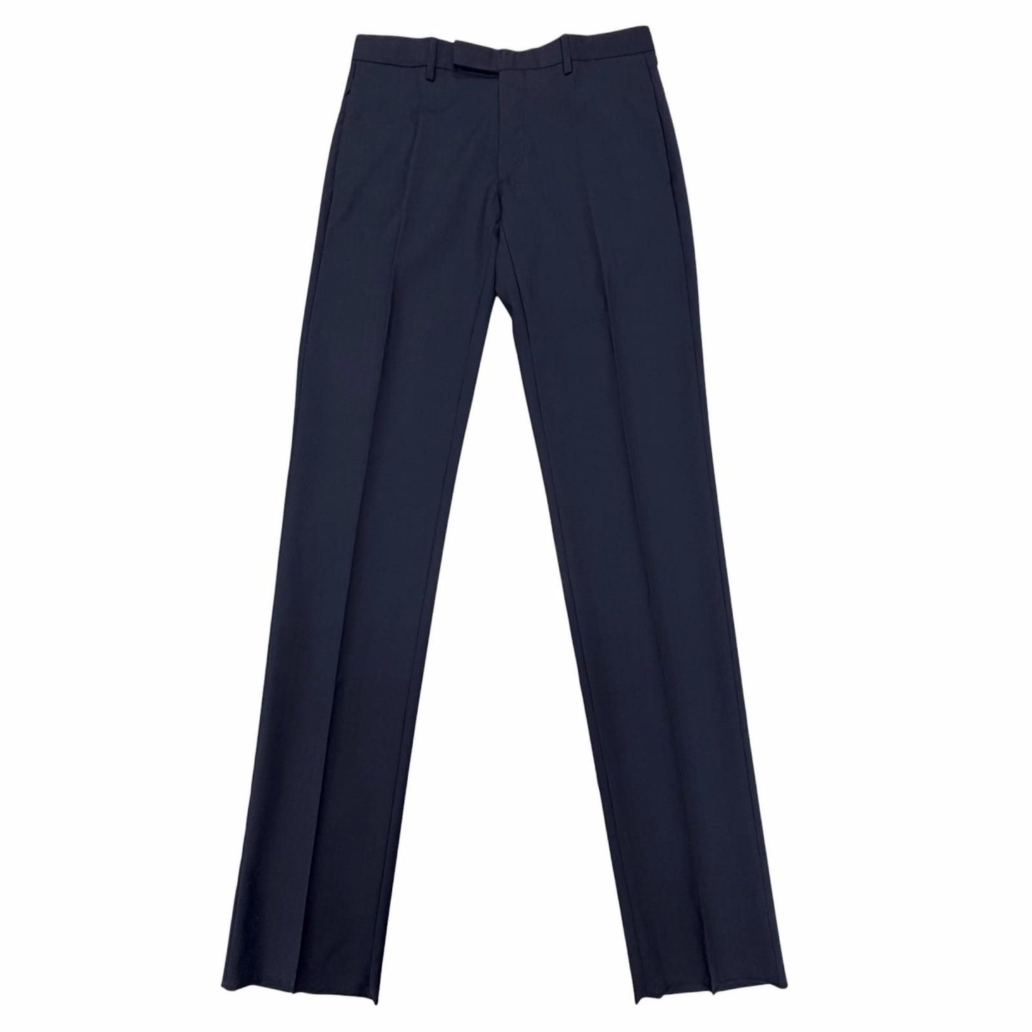 Dior Homme Wool Pleated Pants Trousers Navy 46