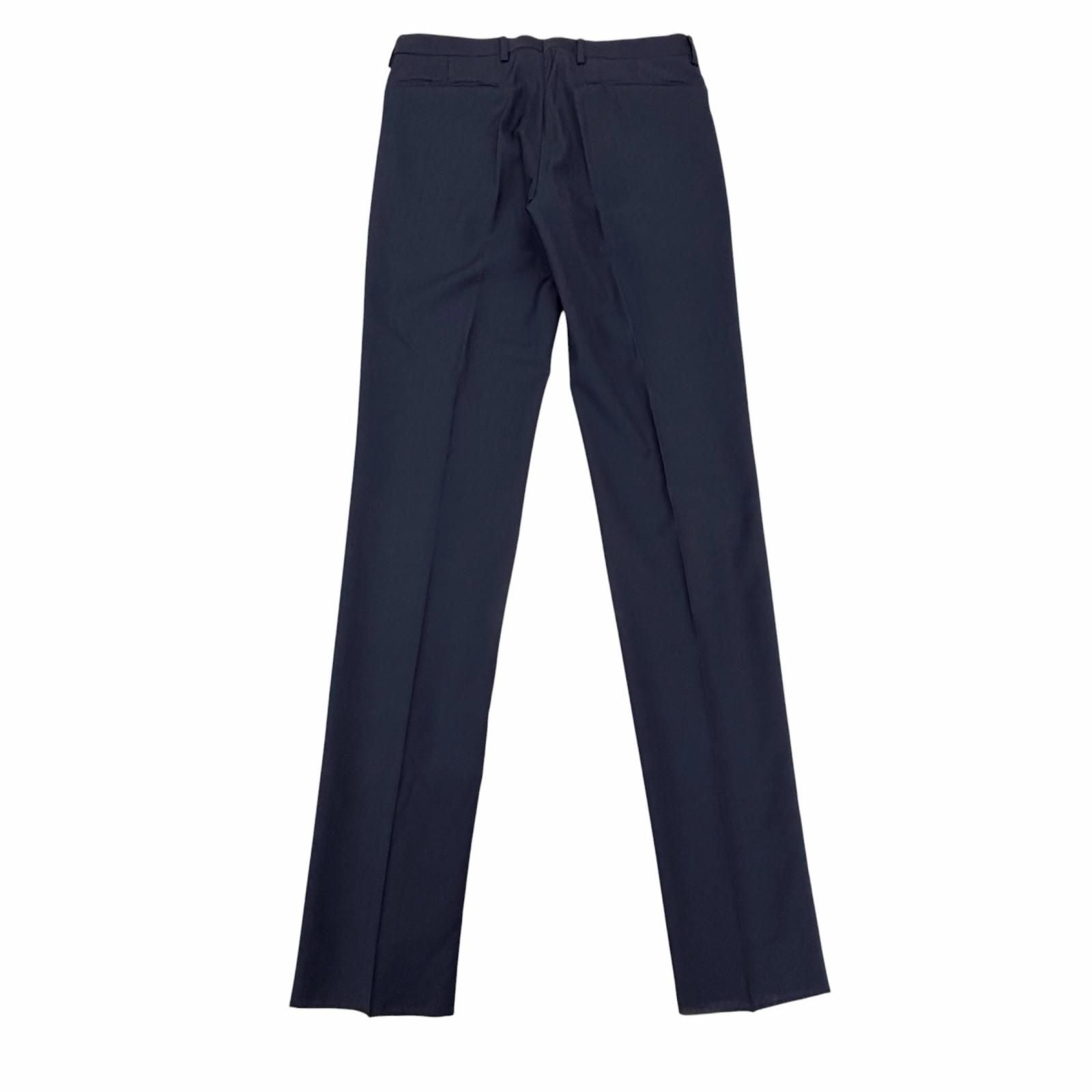 Dior Homme Wool Pleated Pants Trousers Navy 46 — view 2