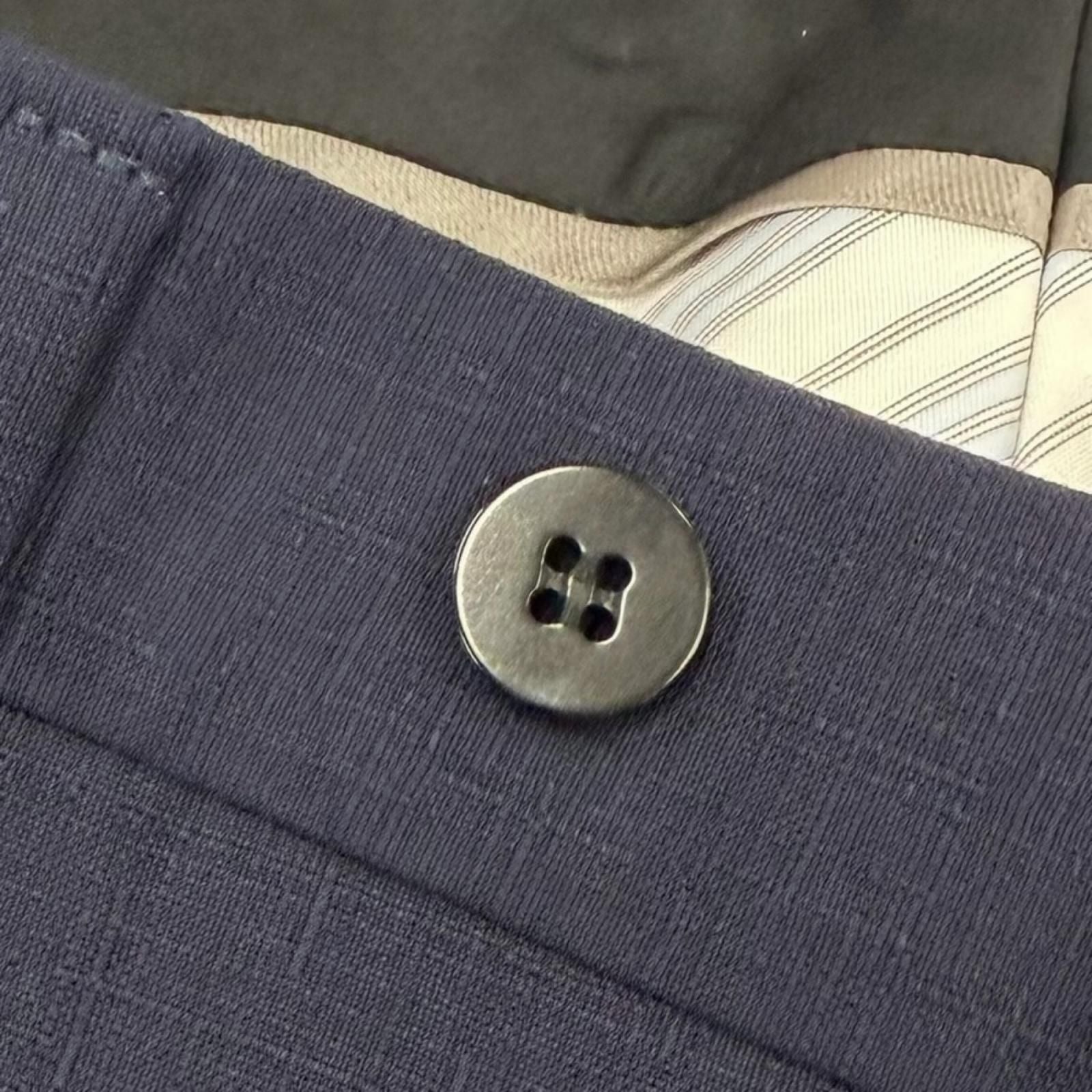 Dior Homme Wool Pleated Pants Trousers Navy 46 — view 5