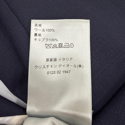 Dior Homme Wool Pleated Pants Trousers Navy 46 — view 8