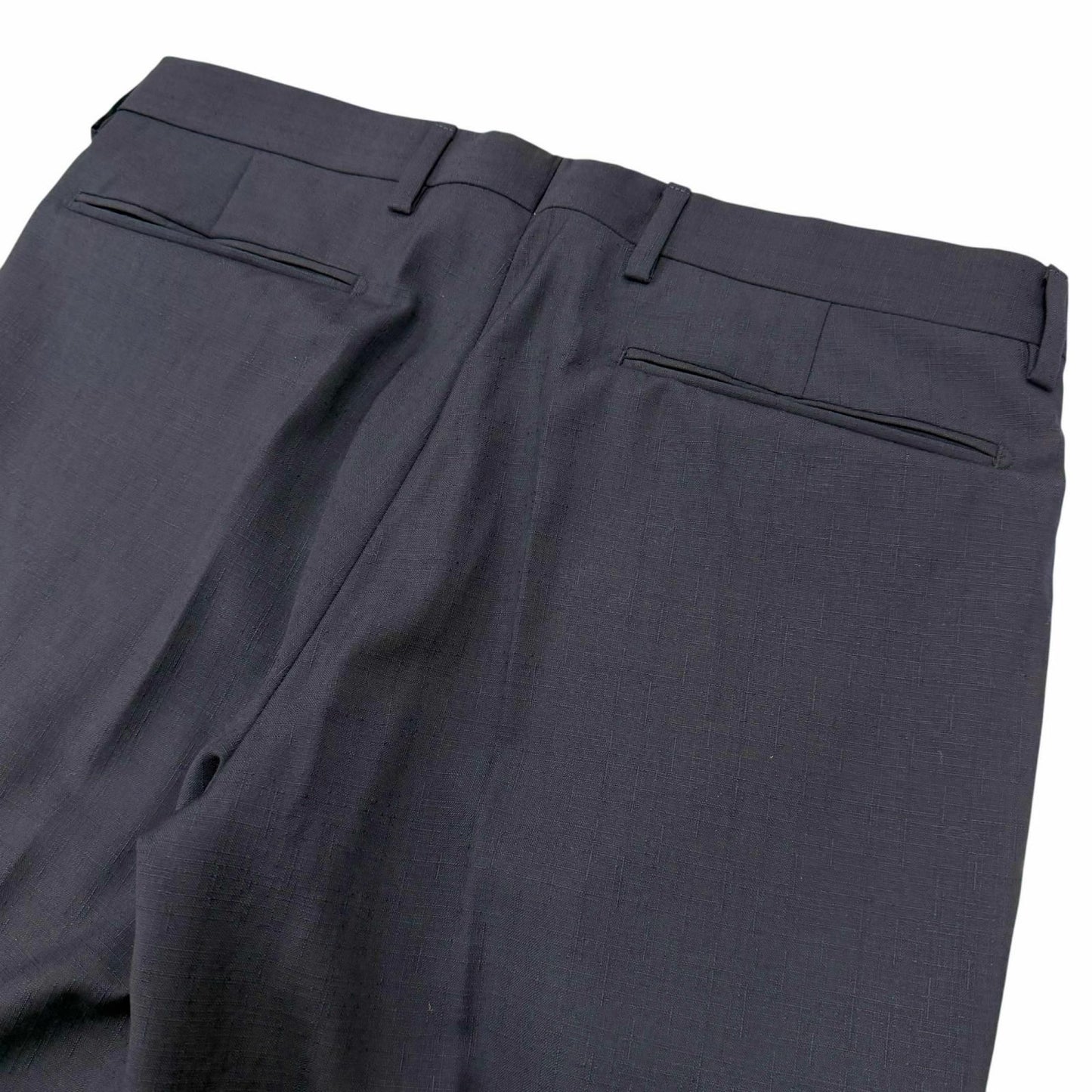 Dior Homme Wool Pleated Pants Trousers Navy 46 — view 4