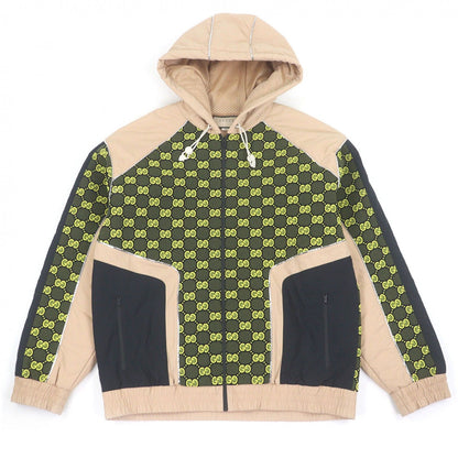 Gucci GG Jersey Zip Hoodie Custom Jacket Beige Navy