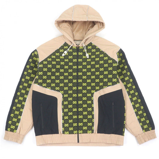 Gucci GG Jersey Zip Hoodie Custom Jacket Beige Navy