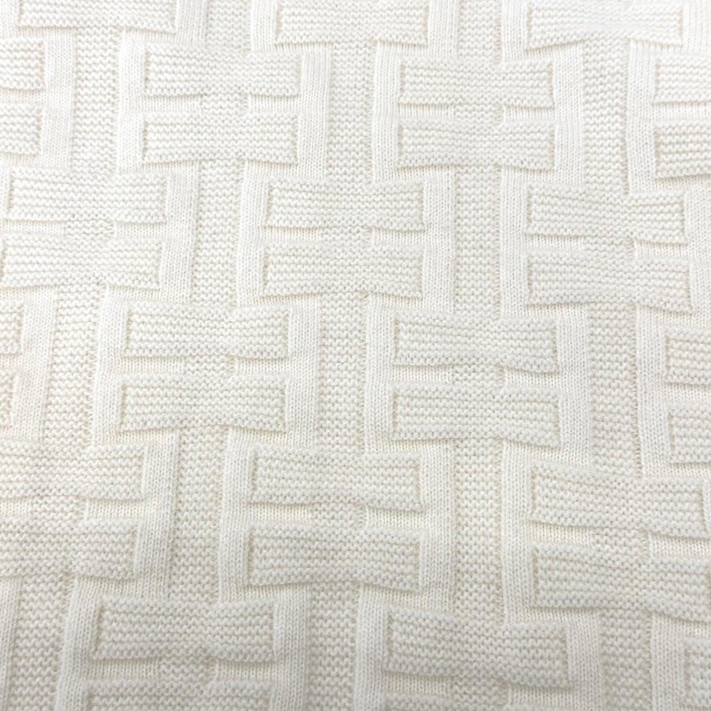 Hermes Ash Virgin Wool 100% Crew Neck Knit Sweater Off White 36 — view 5