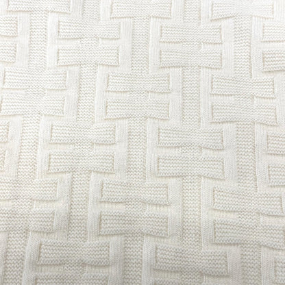 Hermes Ash Virgin Wool 100% Crew Neck Knit Sweater Off White 36 — view 5