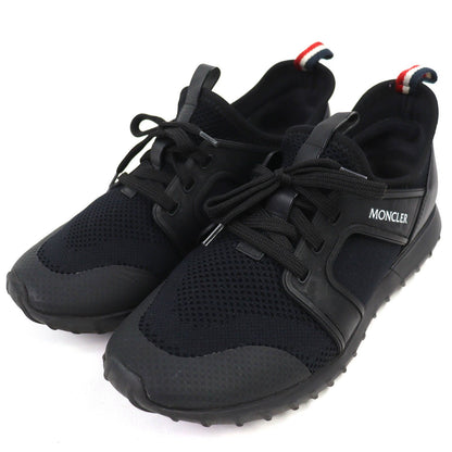 Moncler Emilia Trainers Logo Patch Mesh Sporty Sneakers Lightweight Black