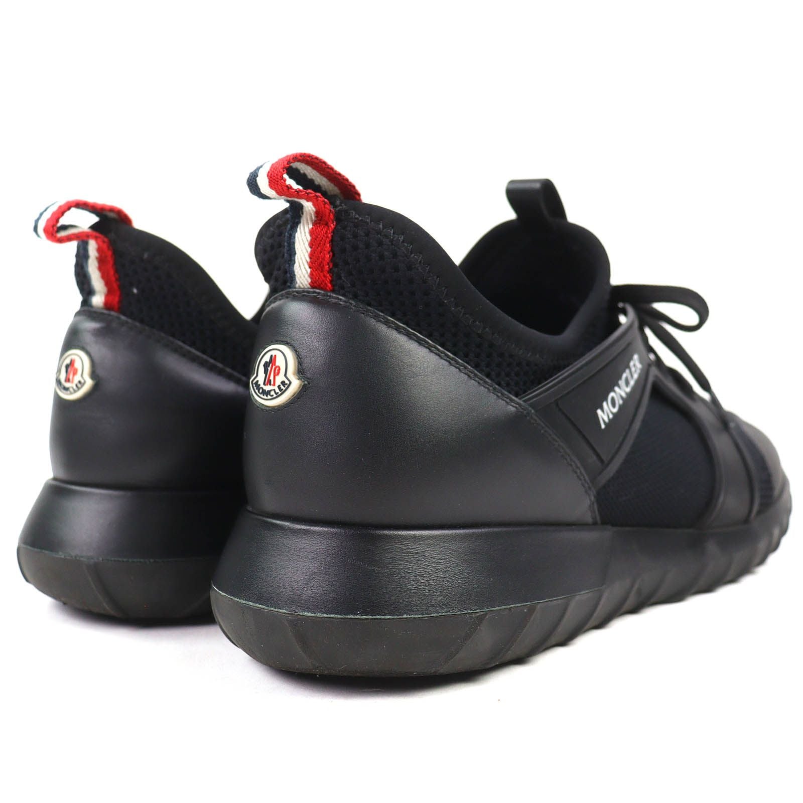 Moncler Emilia Trainers Logo Patch Mesh Sporty Sneakers Lightweight Black — view 6