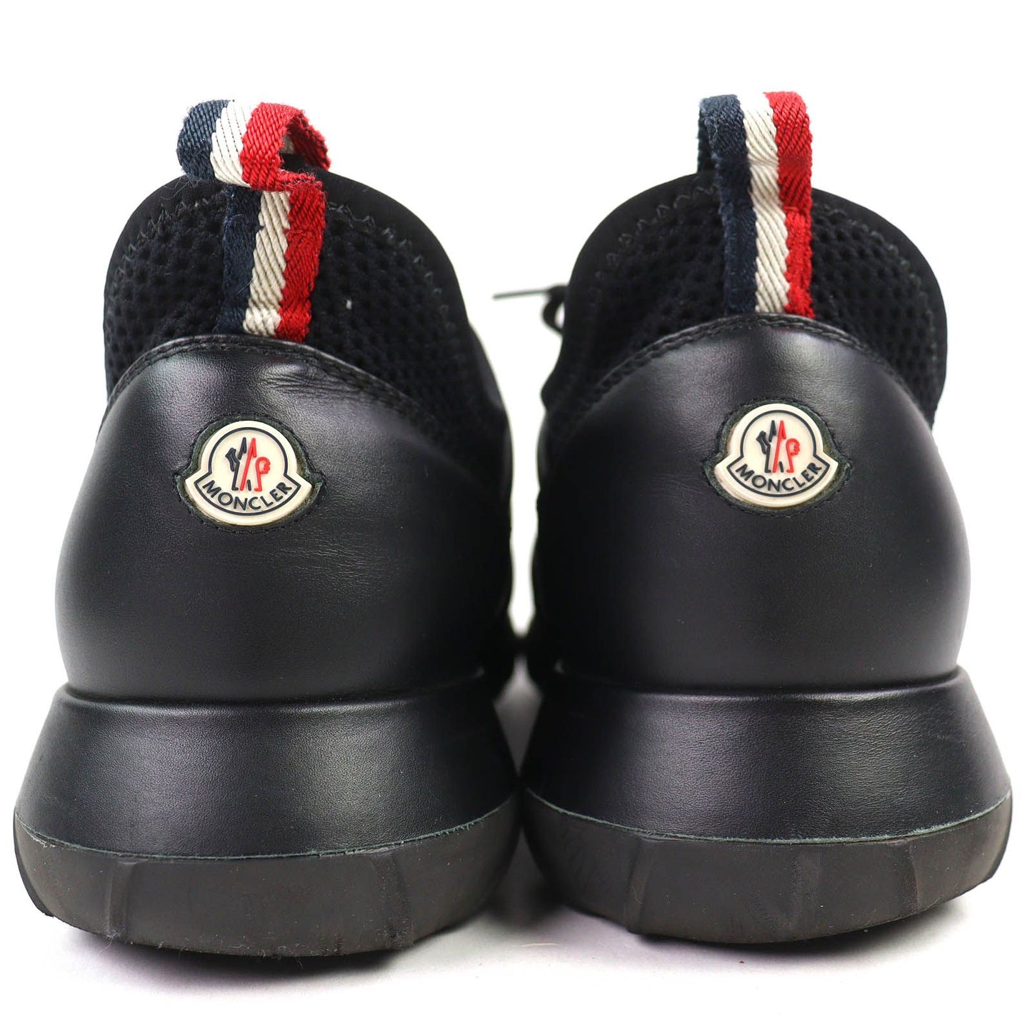 Moncler Emilia Trainers Logo Patch Mesh Sporty Sneakers Lightweight Black — view 5
