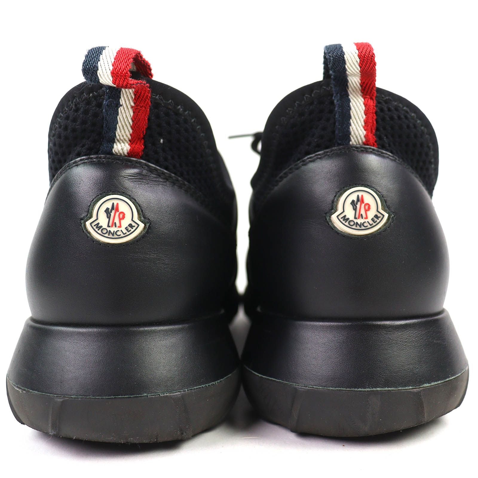 Moncler Emilia Trainers Logo Patch Mesh Sporty Sneakers Lightweight Black — view 5