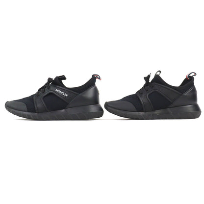 Moncler Emilia Trainers Logo Patch Mesh Sporty Sneakers Lightweight Black — view 2