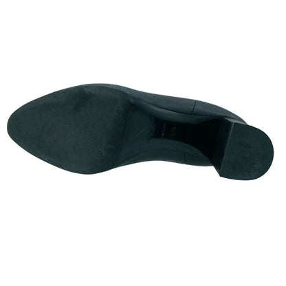 Saint Laurent Paris Boots Leather High Heels Chelsea Side Gore Shoes Black — view 6