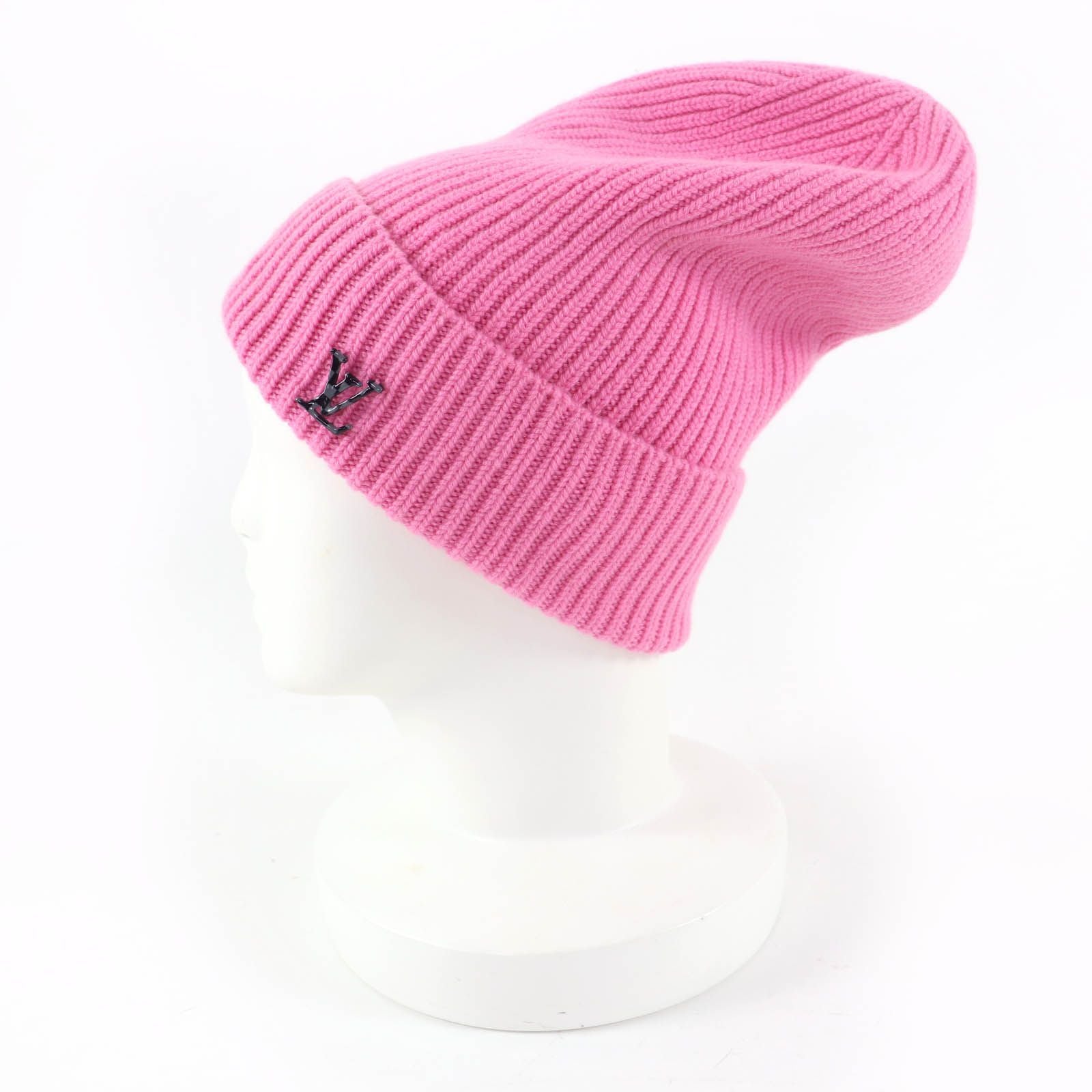 Louis Vuitton Bonnet LV Ahead Cashmere Knit Cap Pink Hat — view 4