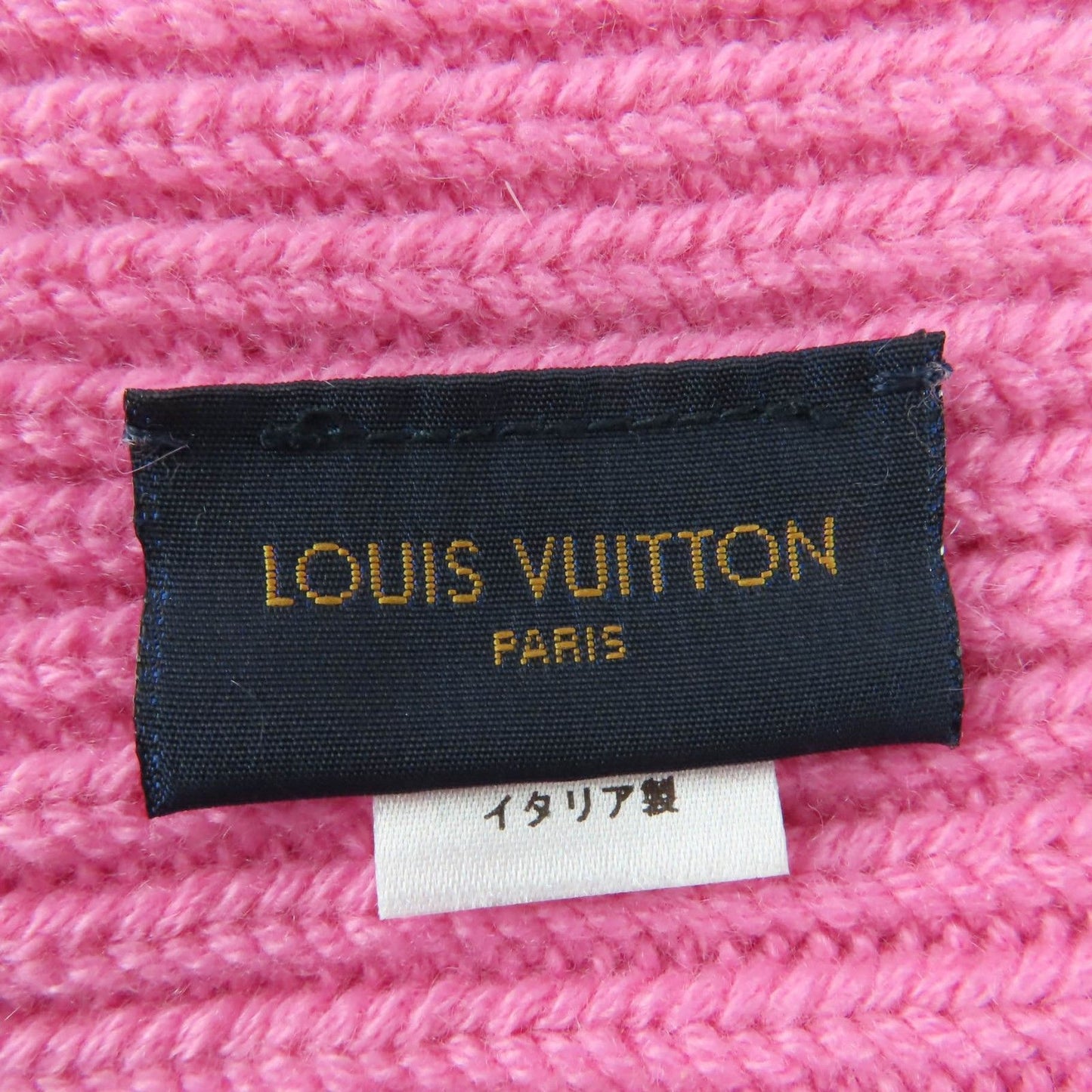 Louis Vuitton Bonnet LV Ahead Cashmere Knit Cap Pink Hat — view 9