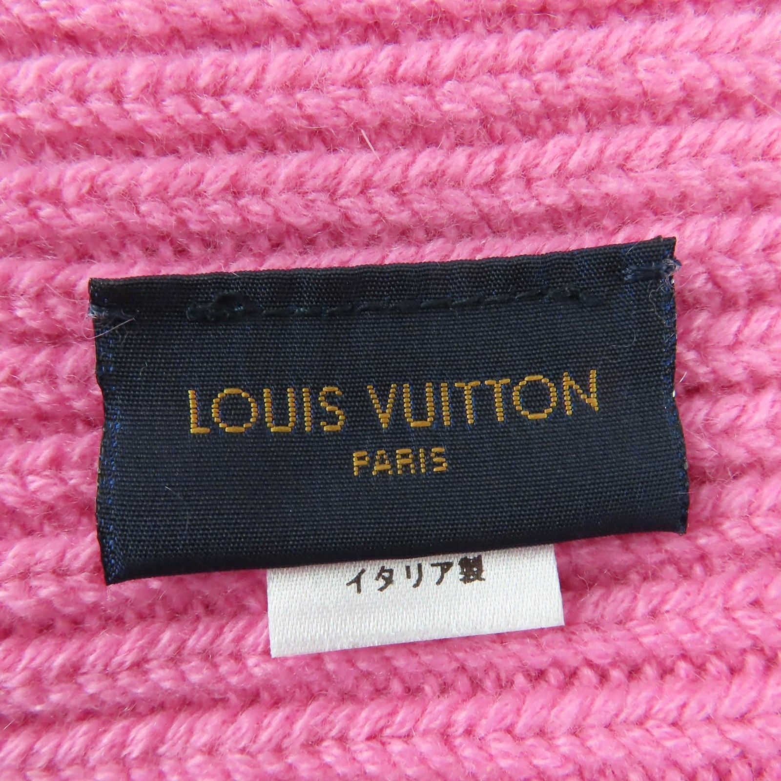 Louis Vuitton Bonnet LV Ahead Cashmere Knit Cap Pink Hat — view 9