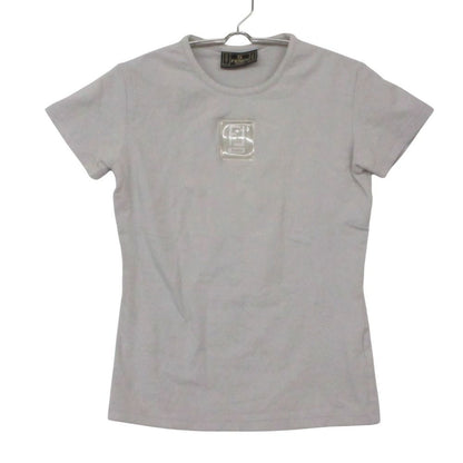 Fendi Short Sleeve T-Shirt Zucca Clear Rubber Logo Crew Neck Jersey Top Light