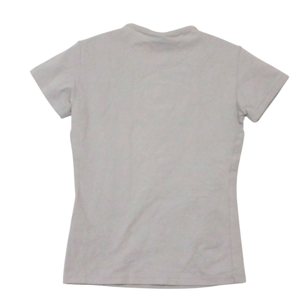 Fendi Short Sleeve T-Shirt Zucca Clear Rubber Logo Crew Neck Jersey Top Light — view 2