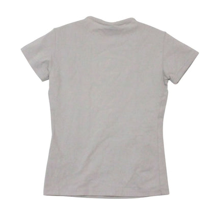 Fendi Short Sleeve T-Shirt Zucca Clear Rubber Logo Crew Neck Jersey Top Light — view 2