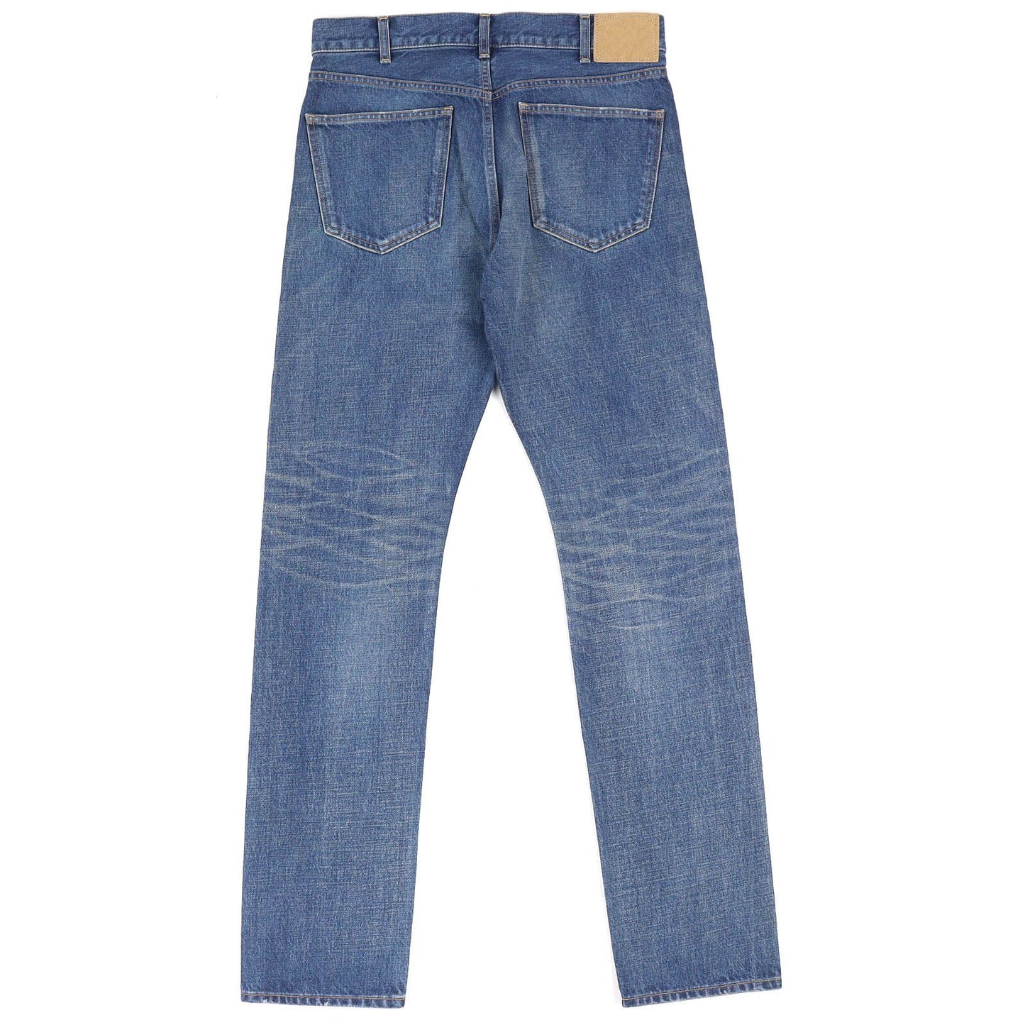 Celine Cotton 100% Washed Button Fly Denim Pants Indigo Blue 31 — view 2