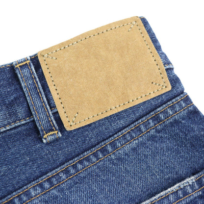 Celine Cotton 100% Washed Button Fly Denim Pants Indigo Blue 31 — view 8