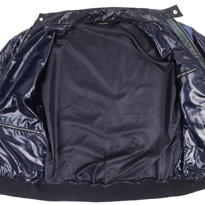 Hermes Series Button Partial Allover Pattern Track Jacket Nylon Navy 46 — view 3
