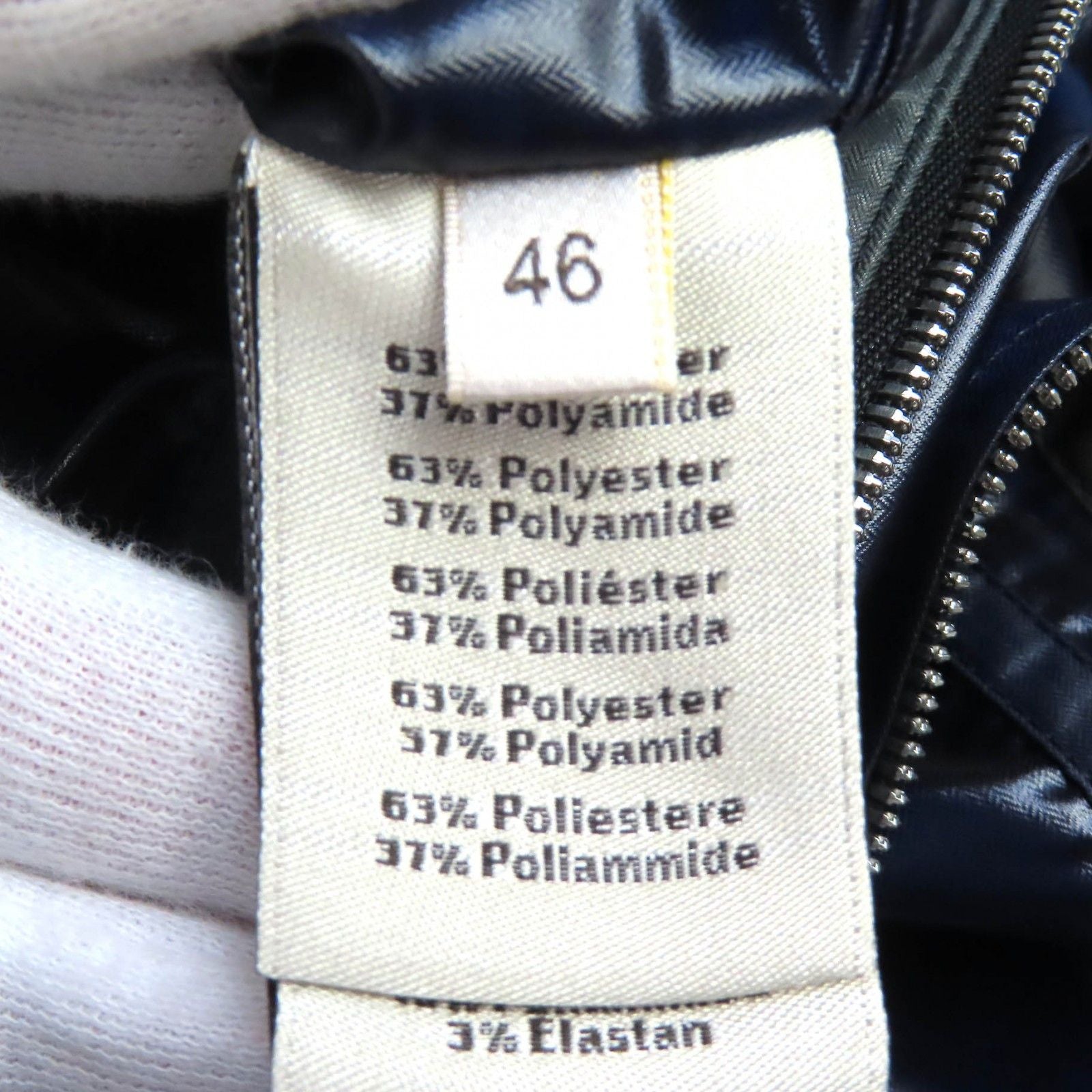 Hermes Series Button Partial Allover Pattern Track Jacket Nylon Navy 46 — view 9