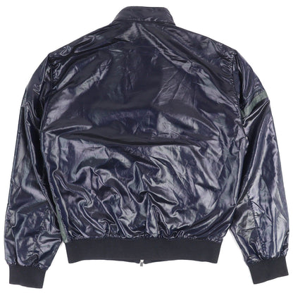 Hermes Series Button Partial Allover Pattern Track Jacket Nylon Navy 46 — view 2